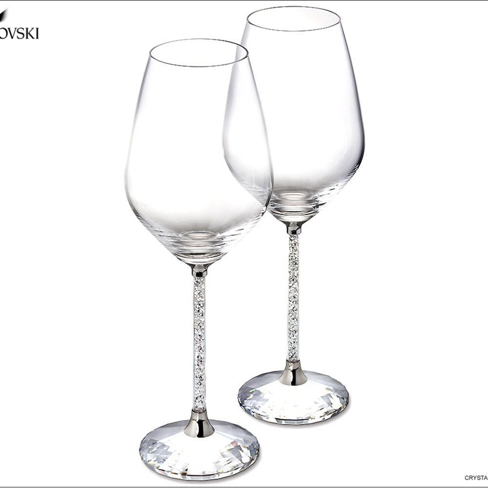 Swarovski Crystalline White Wine Glasses - Picture 2 of 5